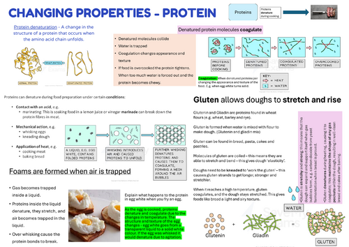 Changing properties - protein, carbs & fats