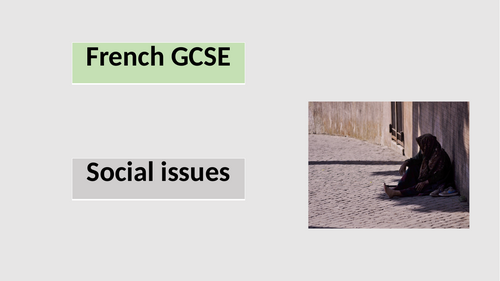 French GCSE - Social issues