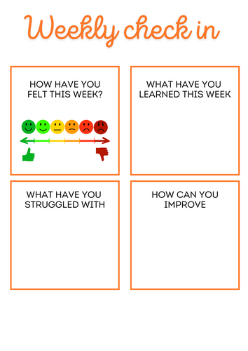 Weekly student check in