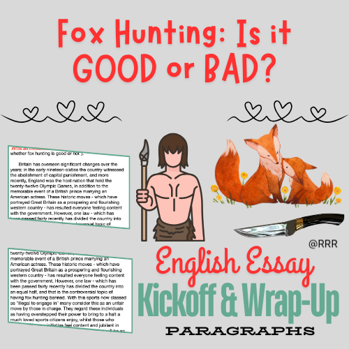 GCSE & IGCSE English Essay Introduction: Fox Hunting – Sample Answer for Kids 12+ Exam Prep & Help