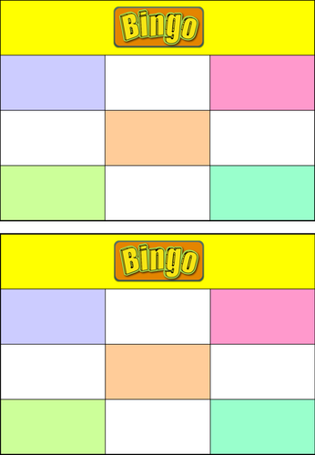 Blank Bingo Cards