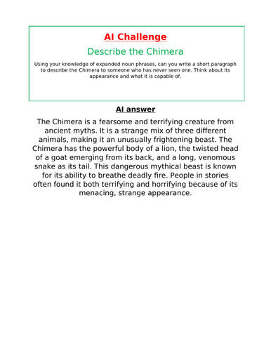 Expanded Noun Phrase AI task