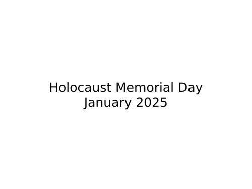 Holocaust Memorial Day Assembly 2025