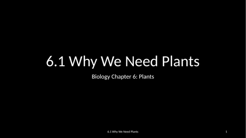 Slides: Cambridge Checkpoint and Beyond - Biology Secondary 1 (Year 8) Chapter 6 Plants