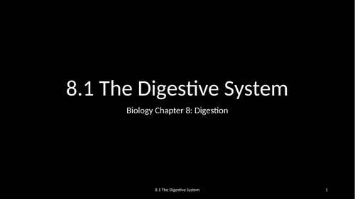 Slides: Cambridge Checkpoint and Beyond - Biology Secondary 1 (Year 8) Chapter 8 Digestion