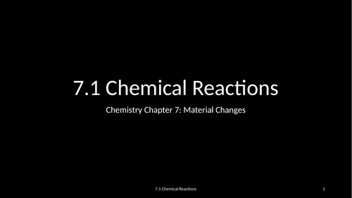 Slides: Cambridge Checkpoint and Beyond - Chemistry Secondary 1 (Year 8) Chapter 7 Material Changes