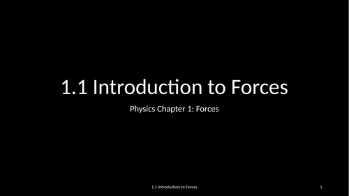 Slides: Cambridge Checkpoint and Beyond - Physics Secondary 1 (Year 7) Chapter 1 Forces