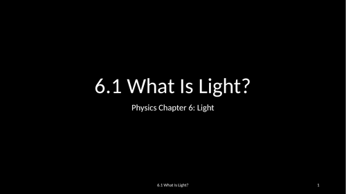 Slides: Cambridge Checkpoint and Beyond - Physics Secondary 1 (Year 8) Chapter 6 Light