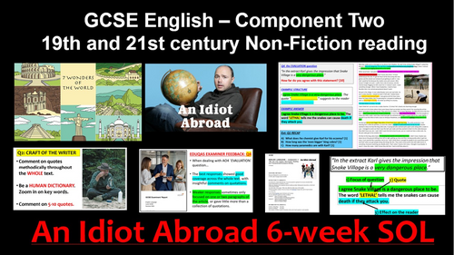 An Idiot Abroad: six week SOL (Paper 2 reading EDUQAS)