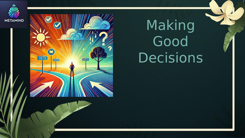 Making Good Decisions (Middle School) Social Emotional Learning - Form Class Activities