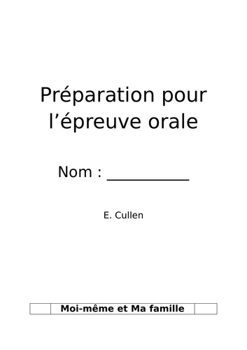 Leaving Cert French Oral Exam - Ireland