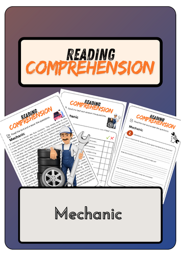 Reading Comprehension - Mechanic + Solutions | Teaching Resources