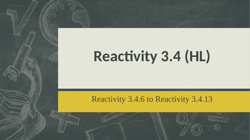 Reactivity 3 / IB Chemistry / Reactivity 3.4 (SL + HL)