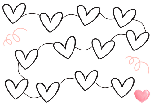 Repeating pattern hearts