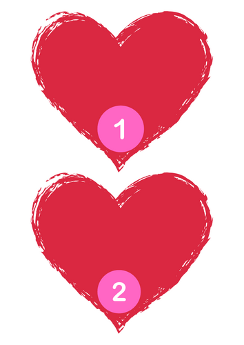 Heart numbers 1-10
