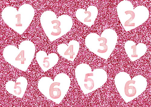 Heart roll a dice and cover