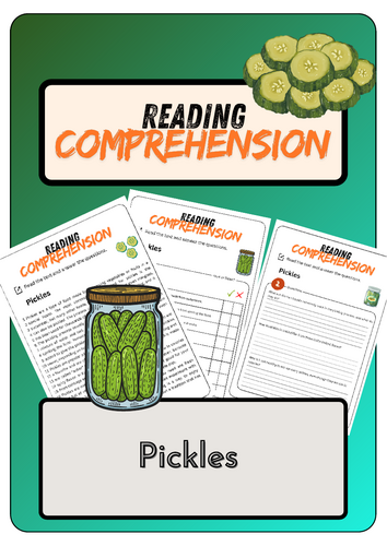 Reading Comprehension - Pickles + Solutions | Teaching Resources