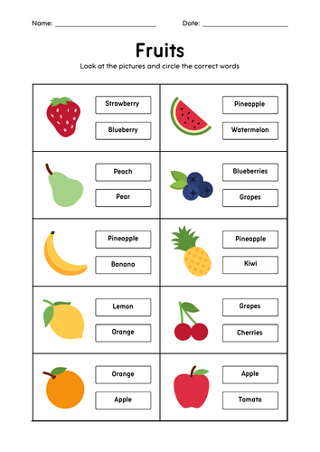 KS1 Cross-Curricular Bundle - Numbers, Colours, Body Parts, Transport and Fruits