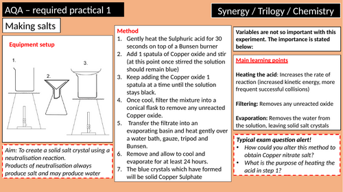 AQA GCSE required practicals