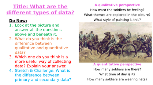 What are the types of data? Research Methods -  Psychology A-Level