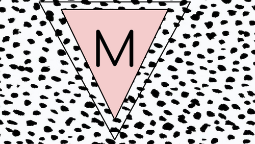 Display bunting (Dalmatian print)