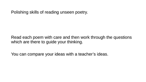 KS4, KS3, Unseen Poetry, Emily Dickinson, Cover, Revision, HW, CRR, Comprehension