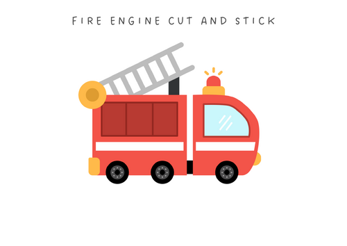 Fire Engine Cut and Stick