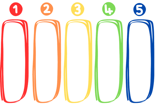 Number representations sort 1-5