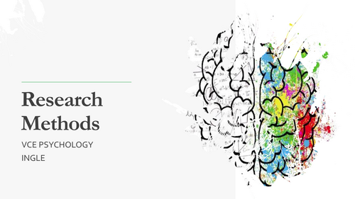 Research methods / Key Science skills powerpoint Psychology Science