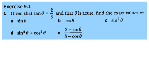 0606-Chapter 9-Trigonometry-Solutions