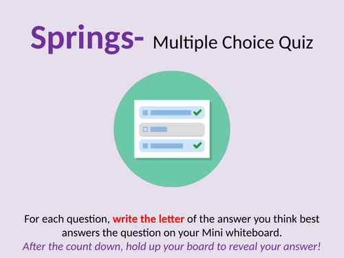 Springs Revision Quiz