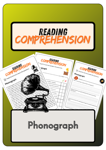 Reading Comprehension - Phonograph + Solutions | Teaching Resources