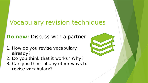 Vocabulary revision techniques