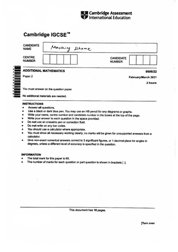 IGCSE-0606-March 2021-Paper 2 Version 2-Solutions