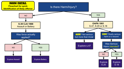 Non-Fatal Offences Flowchart