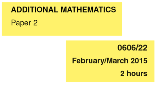 IGCSE-0606_March 2015_Paper 2 Version 2_Solutions