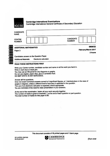 IGCSE-0606-March 2017_Paper 2 Version 2-Solutions