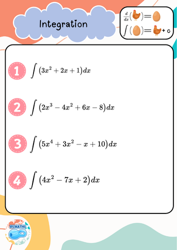 Integrating polynomial functions worksheets and answers