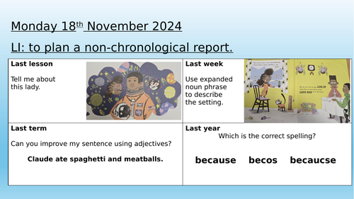 Look Up English Writing Unit