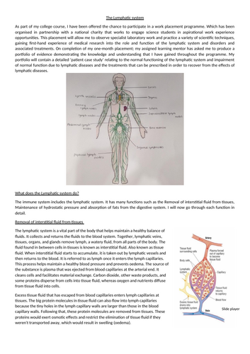 Unit 8: Physiology of Human Body Systems / The Lymphatic system