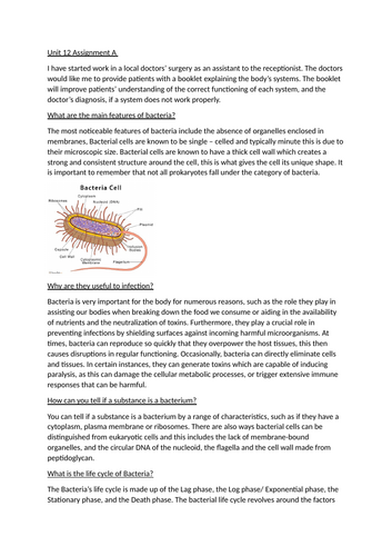 Unit 12 Assignment A investigate different types of diseases and infections