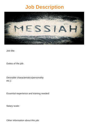 Messiah job description