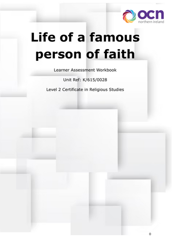 OCN booklet - Life of a famous person of Faith