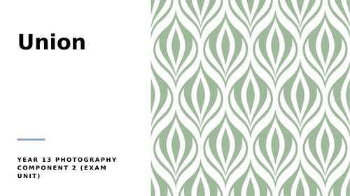 A level photography Component 2 (exam unit)