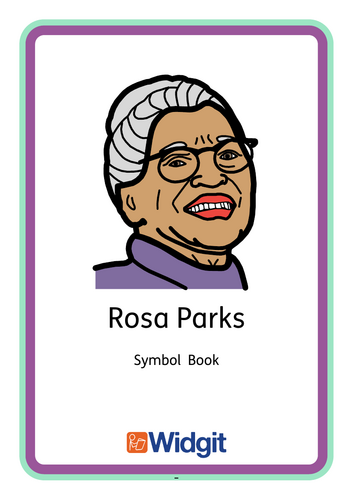 Rosa Parks Colourful Semantic CIP Widgit