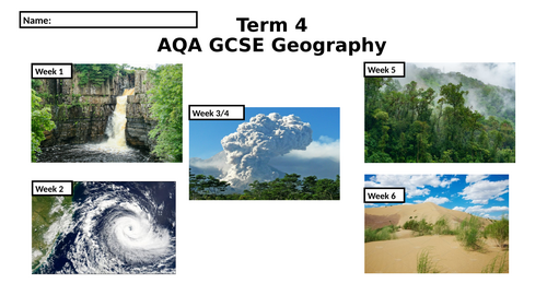 Do Now/ Starter Geography Booklet