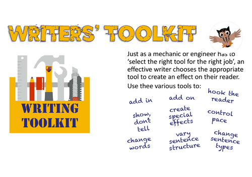 Writing Toolkit for Year 5 - a useful toolkit for display / use as a teaching aid.