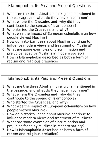 Islamic Beliefs - What is Islamophobia? - Lesson 5