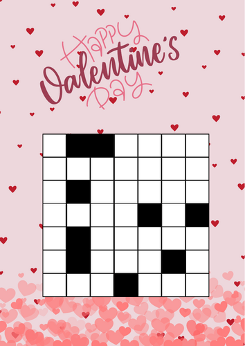 Math puzzle pentominoes Valentines