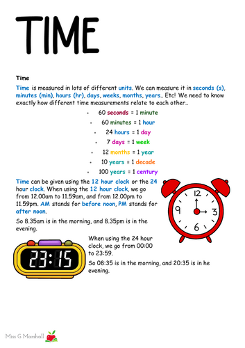 Functional Skills EL3.11 Time